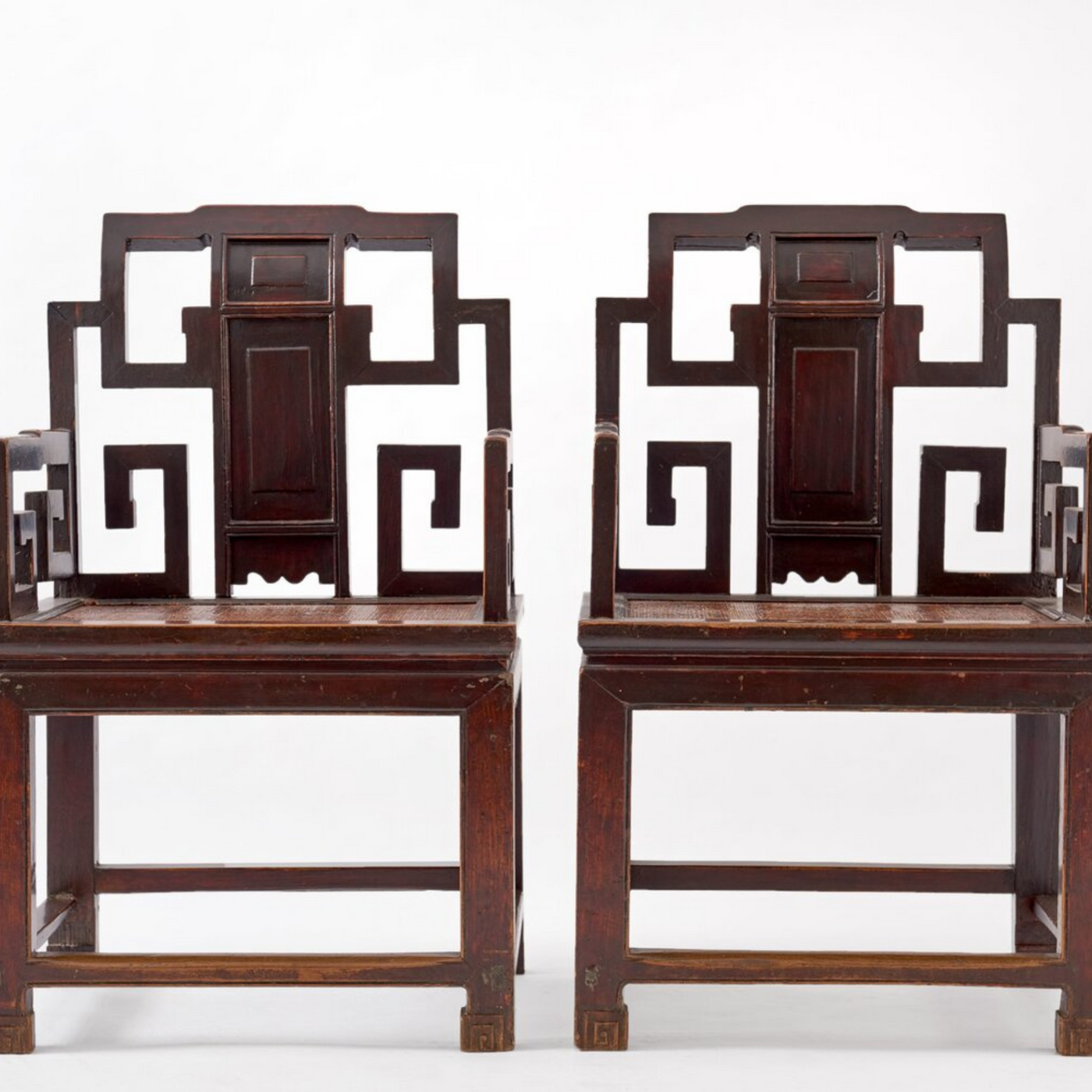 Pair Of Qing Dynasty Armchairs