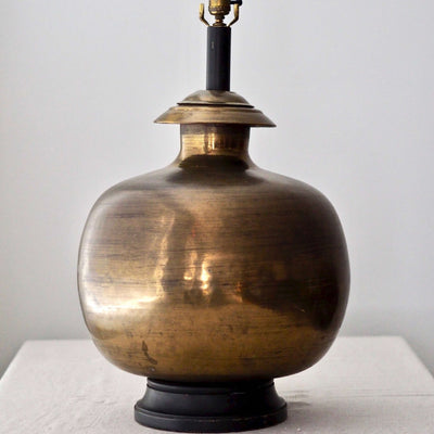 Large Vintage Brass Lamp
